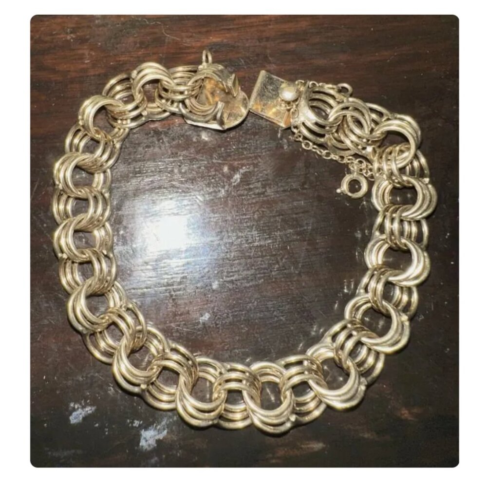Gold-Tone Multi-Link Chain Bracelet - Elegant Women’s Bracelet